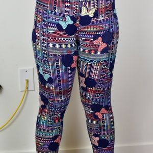 2/$15 Disney Rainbow Minnie Mouse Lularoe Leggings